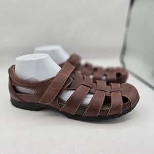 Eddie Bauer‎ Women Leather Sandal  11 Closed Toe Fisherman Sandals